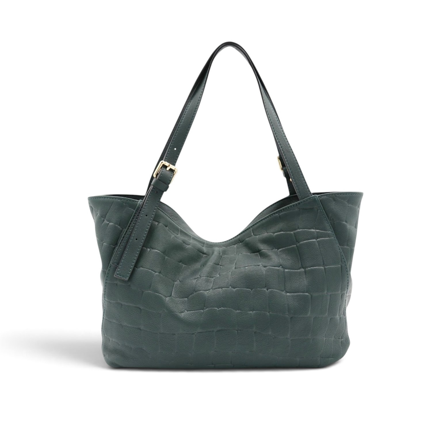 Borsa a Spalla Cheval Firenze Sarin Croc Verde Scuro