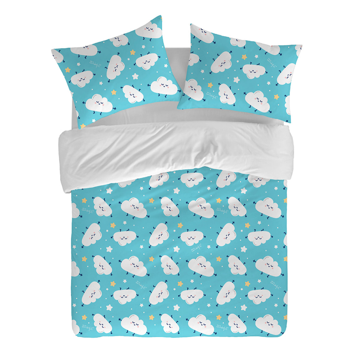 Funda nórdica Mr. Wonderful Nubes - 100% algodón -