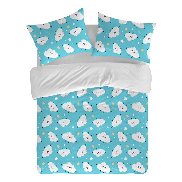 Funda nórdica Mr. Wonderful Nubes - 100% algodón -