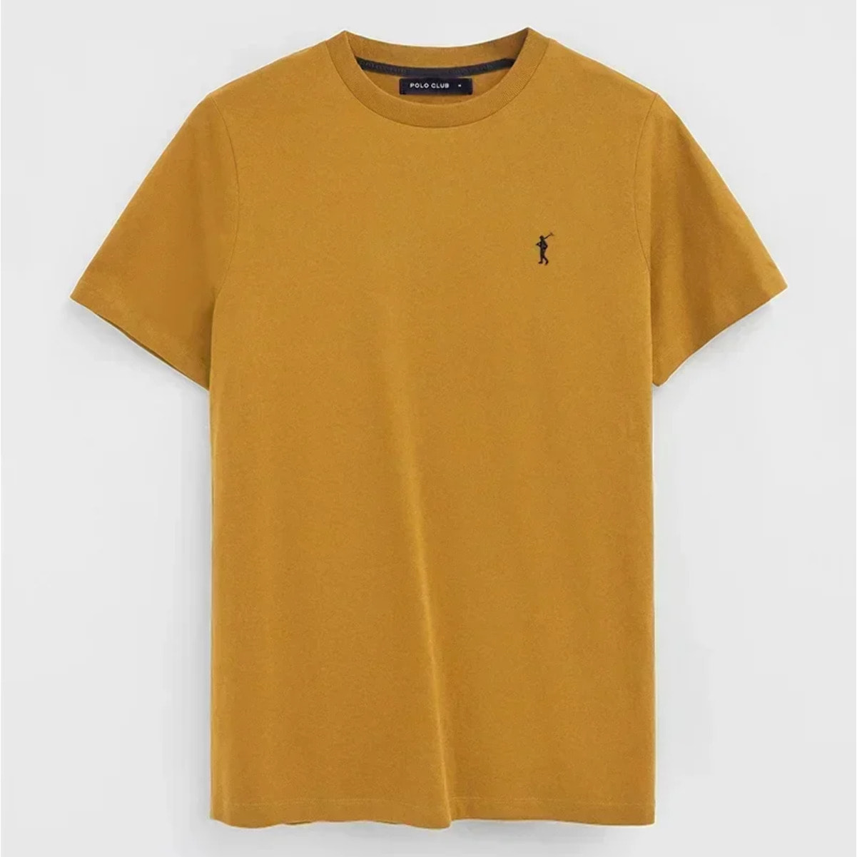 Maglietta color senape a maniche corte e ricamo Rigby Go