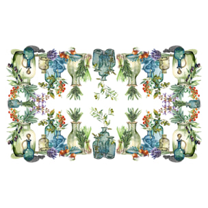 Tovaglia Copritavolo Cucina In Stampa Digitale Disegno Herbs GI