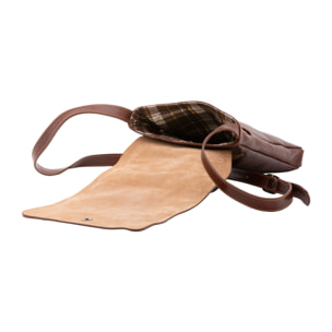 Borsa a tracolla uomo Made in Italy - Modello Aether Prime - Vera pelle - 24.0 x 30.0 x 4.0 cm