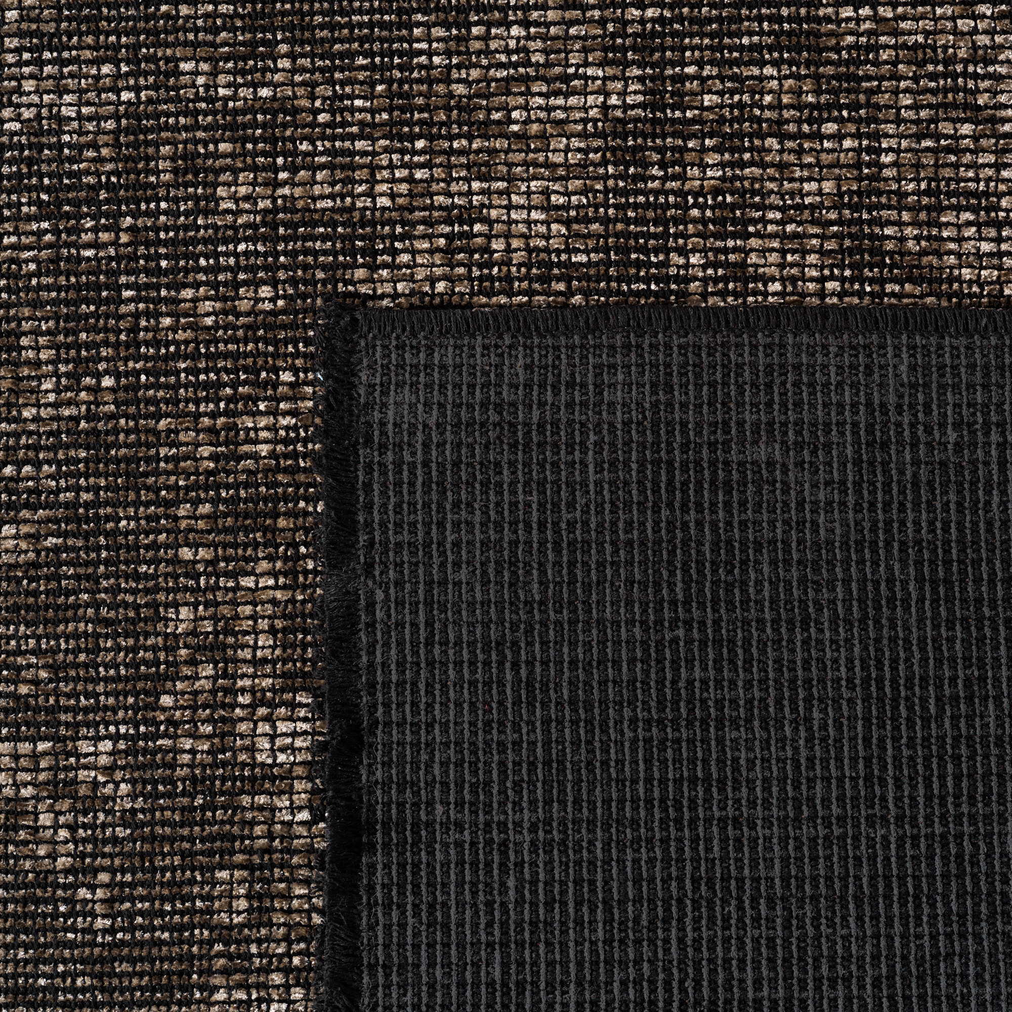 MIRA - Tapis de salon marron au design abstrait
