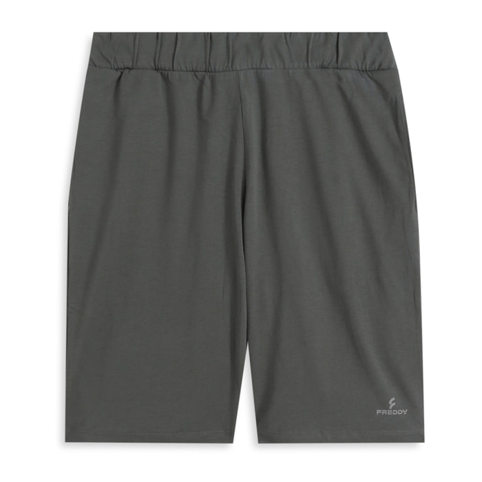 Bermuda regular fit in cotone elasticizzato