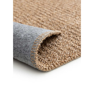 LUMEN Alfombra lavable lisa con bucles Natural, varias medidas disponibles.