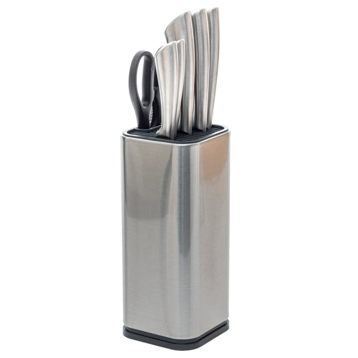 Bloc 5 couteaux "Silver Précision" manche acier