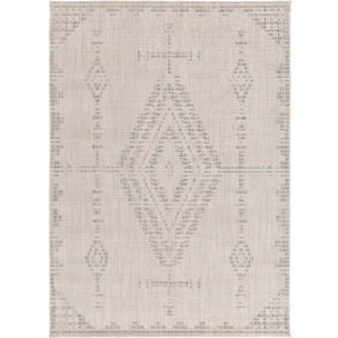 ELEMENT Alfombra en estilo Ã©tnico con relieve de color beige, varias medidas disponibles.