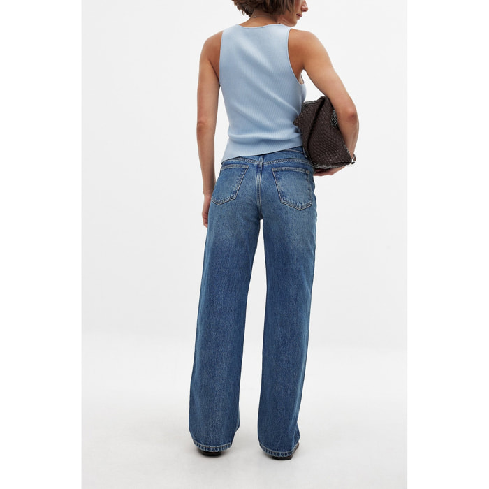 Jean droit taille mi-haute Jeans taille mi-haute Nakd