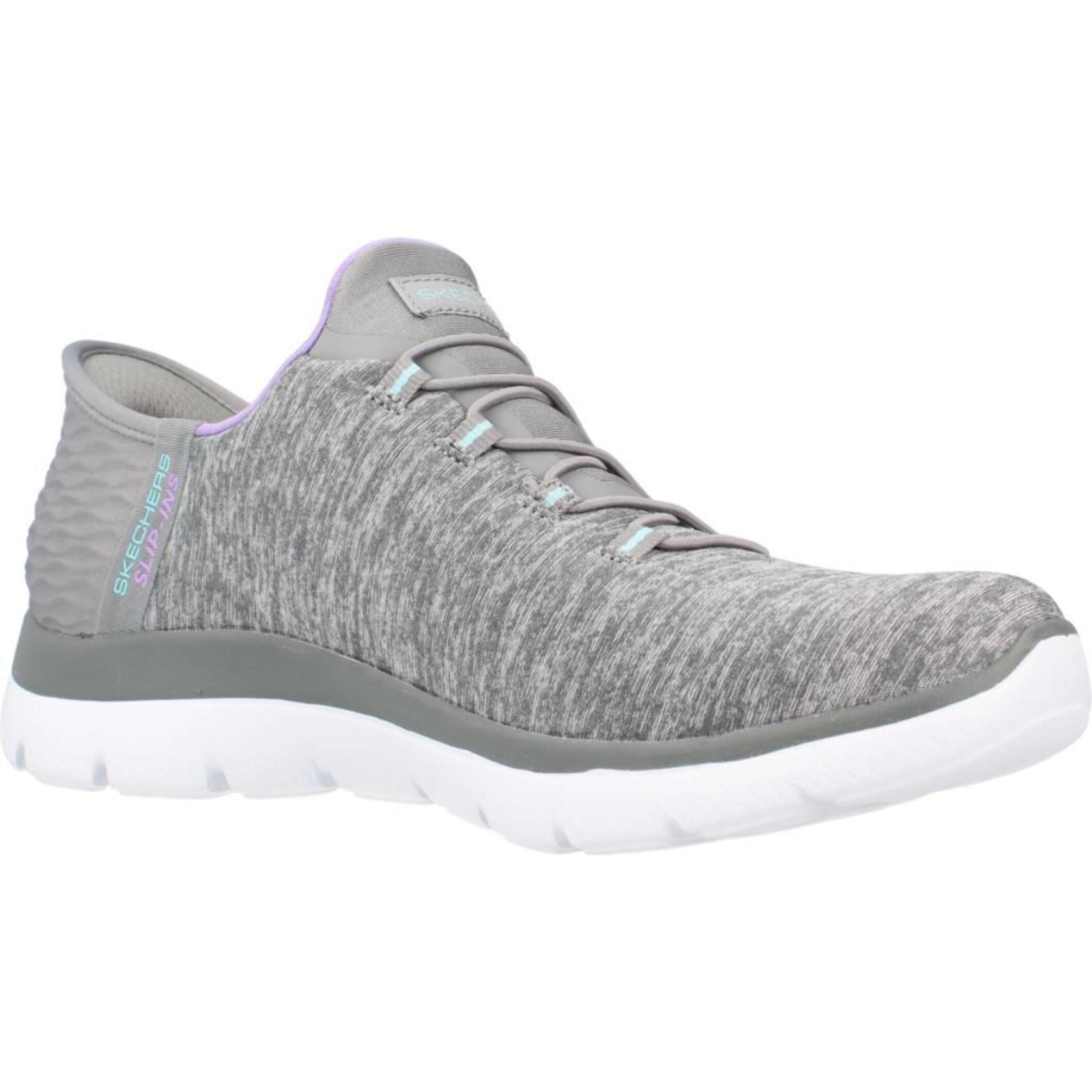 Sneakers De  Mujer Slip-ins: Summits- Dazzling Haze Gris