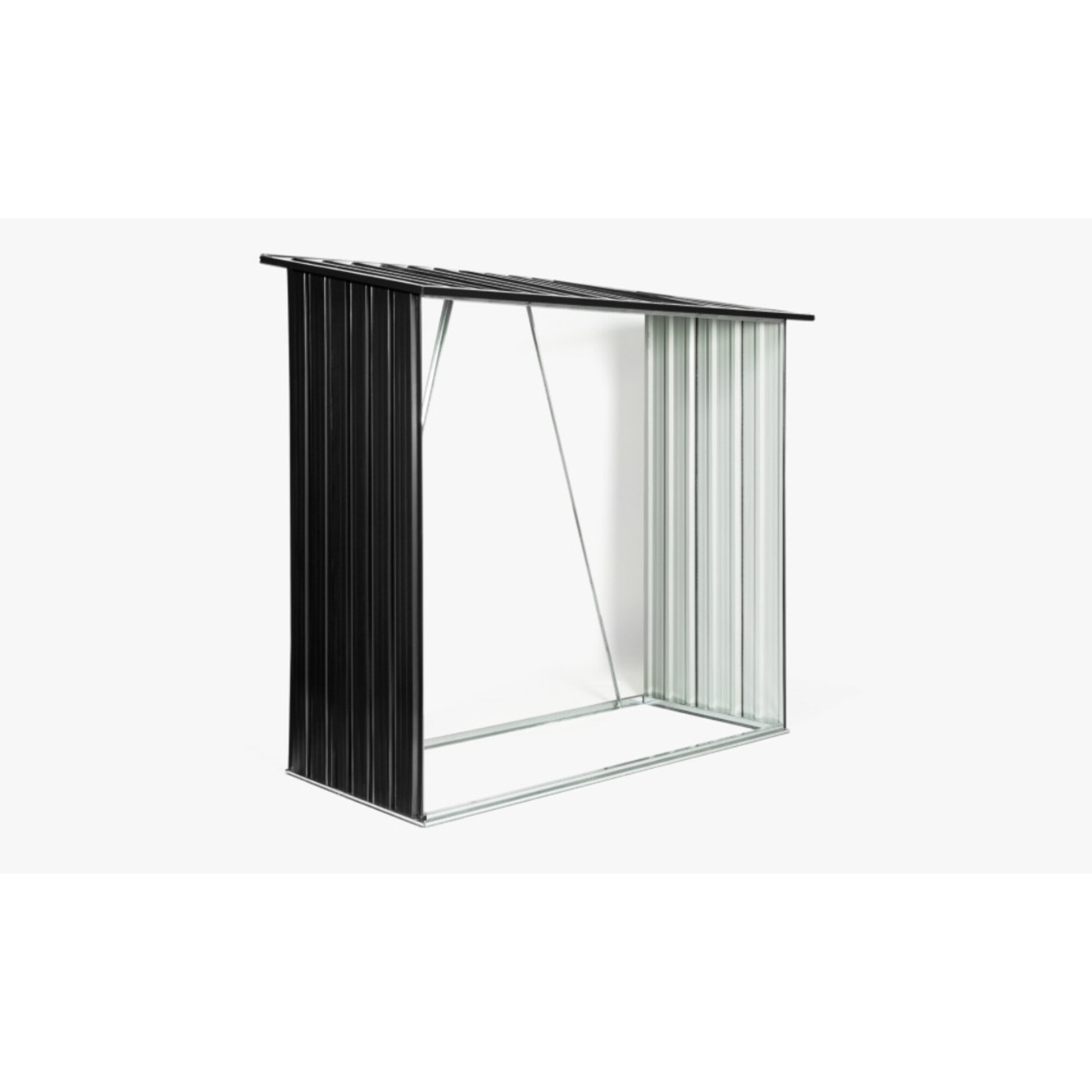 Abri bûches en métal