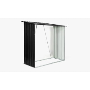 Abri bûches en métal