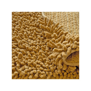 Tapis de salle de bain rectangulaire 40 x 60 cm en coton chenille - SHAGGY