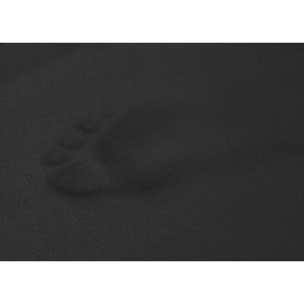 Tappeto Bagno Memory Ultrasoft Antiscivolo Impermeabile Tinta Unita Modello Giulia Nero