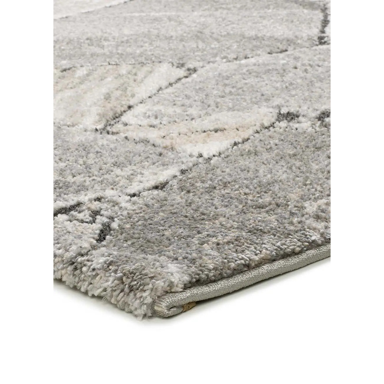 KIVET Alfombra shaggy moderna en gris, varias medidas disponibles