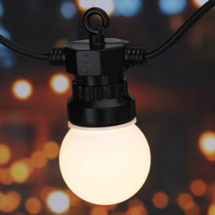 Guirnalda de luces led blancas cálidas para interiores - diseño moderno y elegante, cable de 5m con temporizador incluido