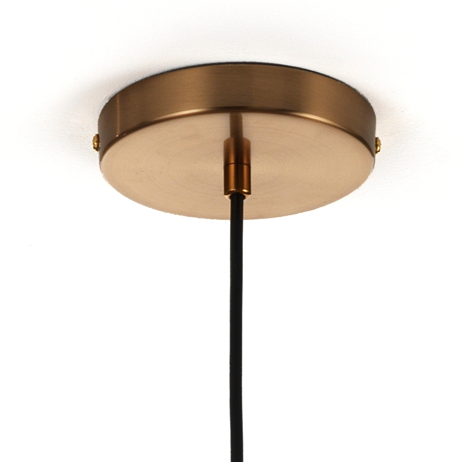 Suspension Tomasucci ALYCIA E, en acier et verre, doré