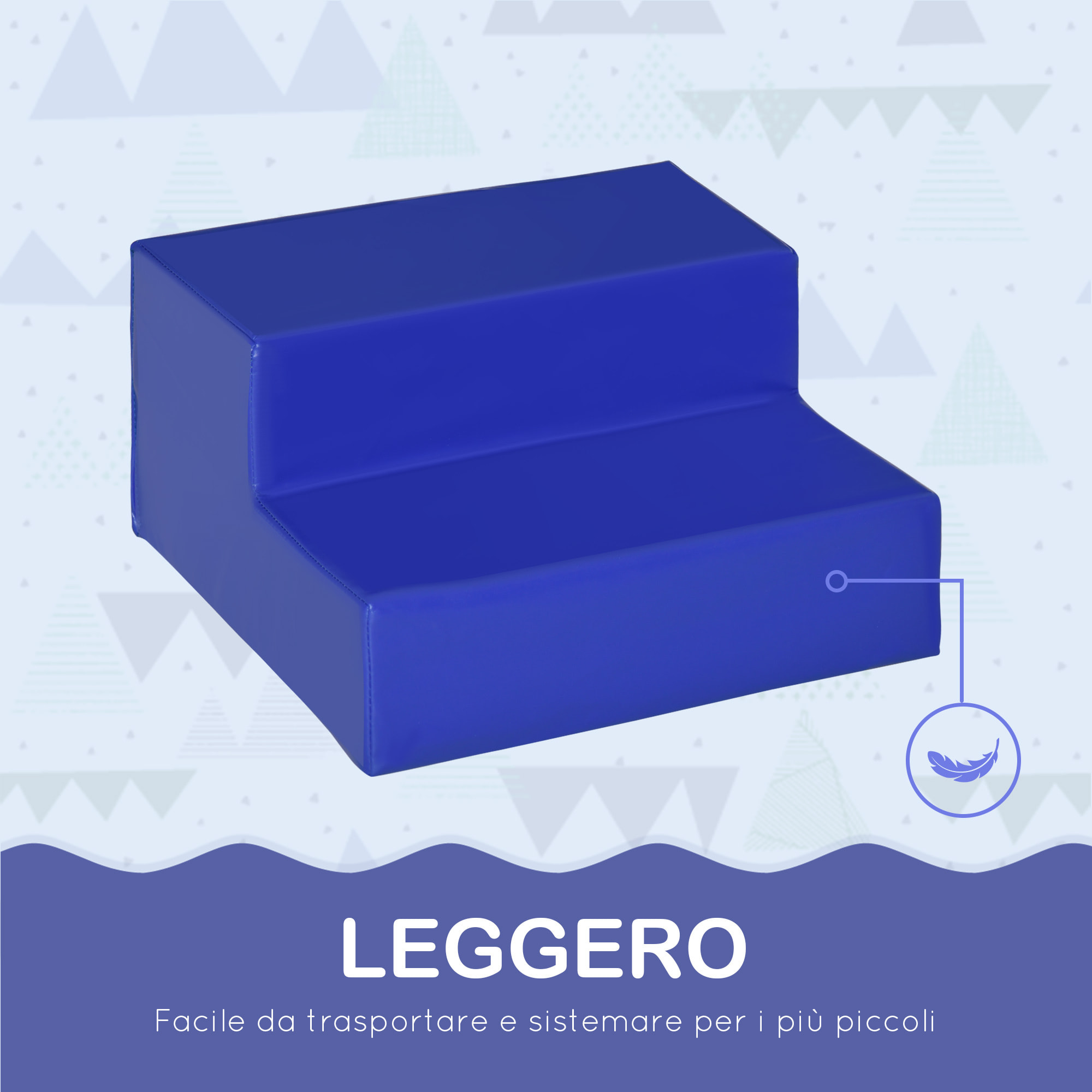 HOMCOM Set 4 Blocchi di Costruzioni Morbidi per Bambini da 1-3 Anni Modulabile, Multicolore