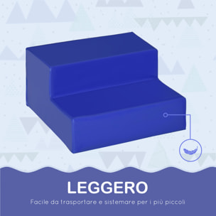 HOMCOM Set 4 Blocchi di Costruzioni Morbidi per Bambini da 1-3 Anni Modulabile, Multicolore