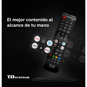 TD Systems - Smart TV 50 pulgadas 4K. Samsung TV Tizen OS 8.0. Sintonizador triple (DVB-T2/C/S2). Televisores con Samsung Smart TV Gaming Hub. Televisión del 2026. Compatible con Prime Video, Netflix, Movistar+, HBO, y más Apps - M50C22TIZEN