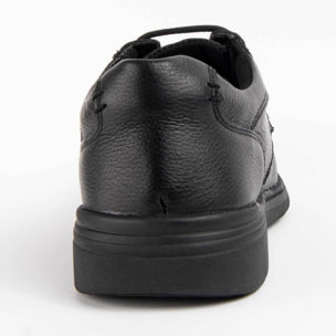 Zapato Oxford De Piel - Negro