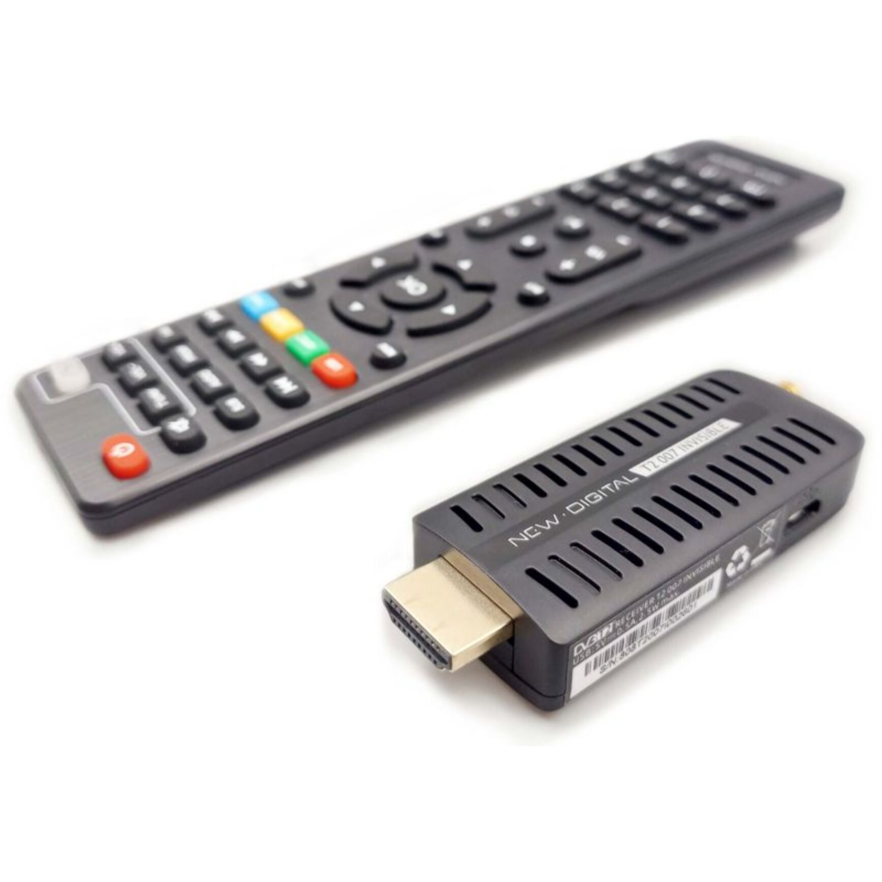 Décodeur TNT NEW DIGITAL DVB-T2 HEVC, Dongle HDMI, T2 007