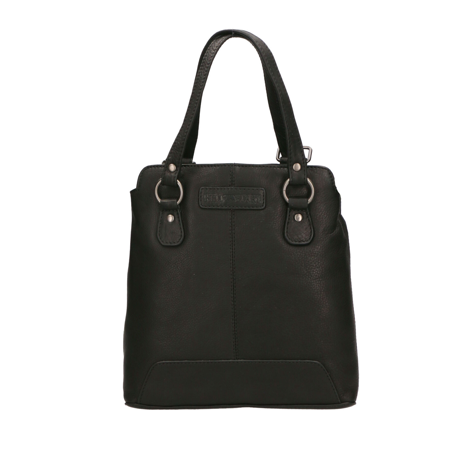 Borsa a spalla convertibile in zaino  da uomo In Vera pelle Made in Italy 19x27x11 cm