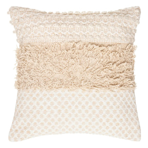 Coussin "Sable cuivré" en coton beige 40x40 cm