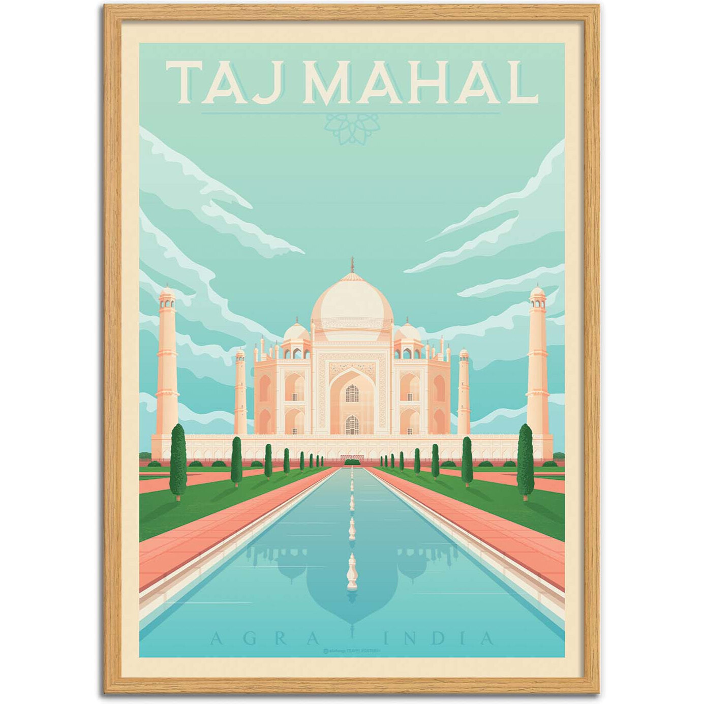 Affiche - Taj Mahal - Olahoop Travel Posters