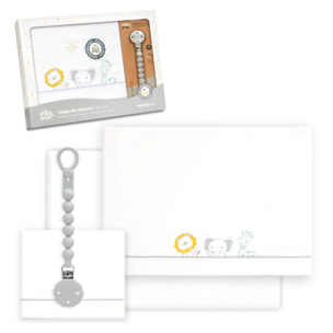 Triptico Cuna Selva + Broche Blanco