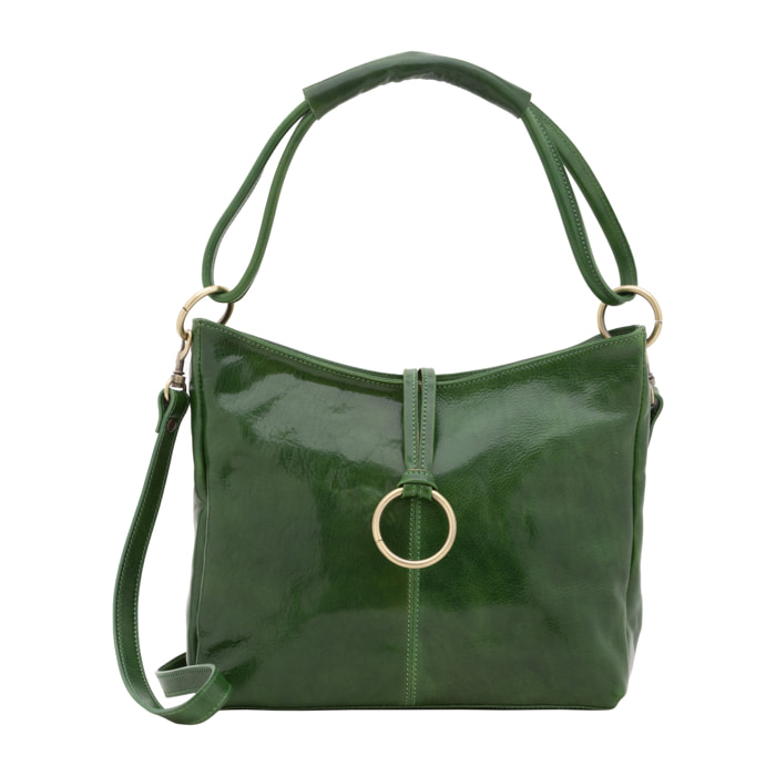 Borsa a spalla  da donna In Vera pelle Made in Italy 29x32x11 cm