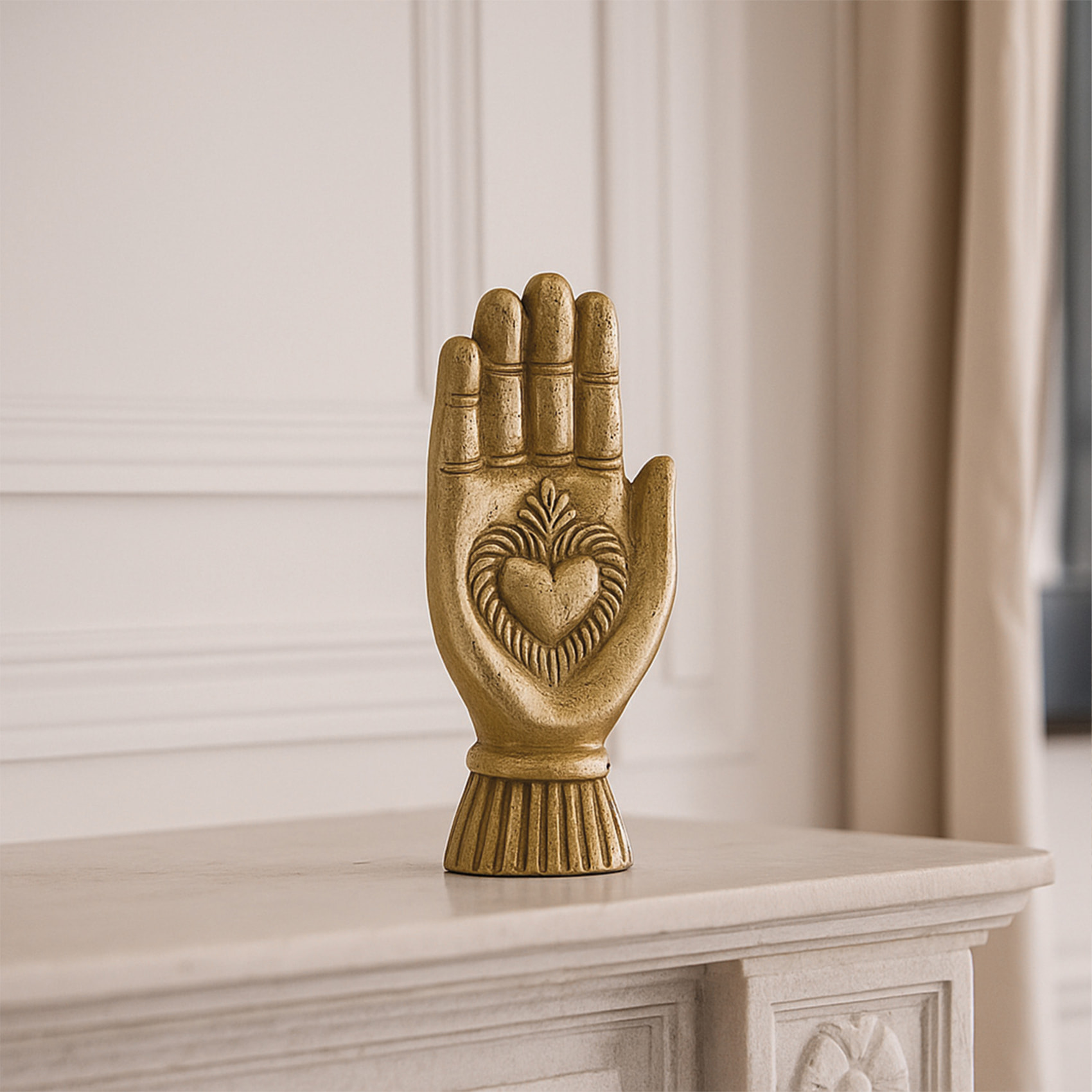 Ex-voto main objet décoratif - Doré