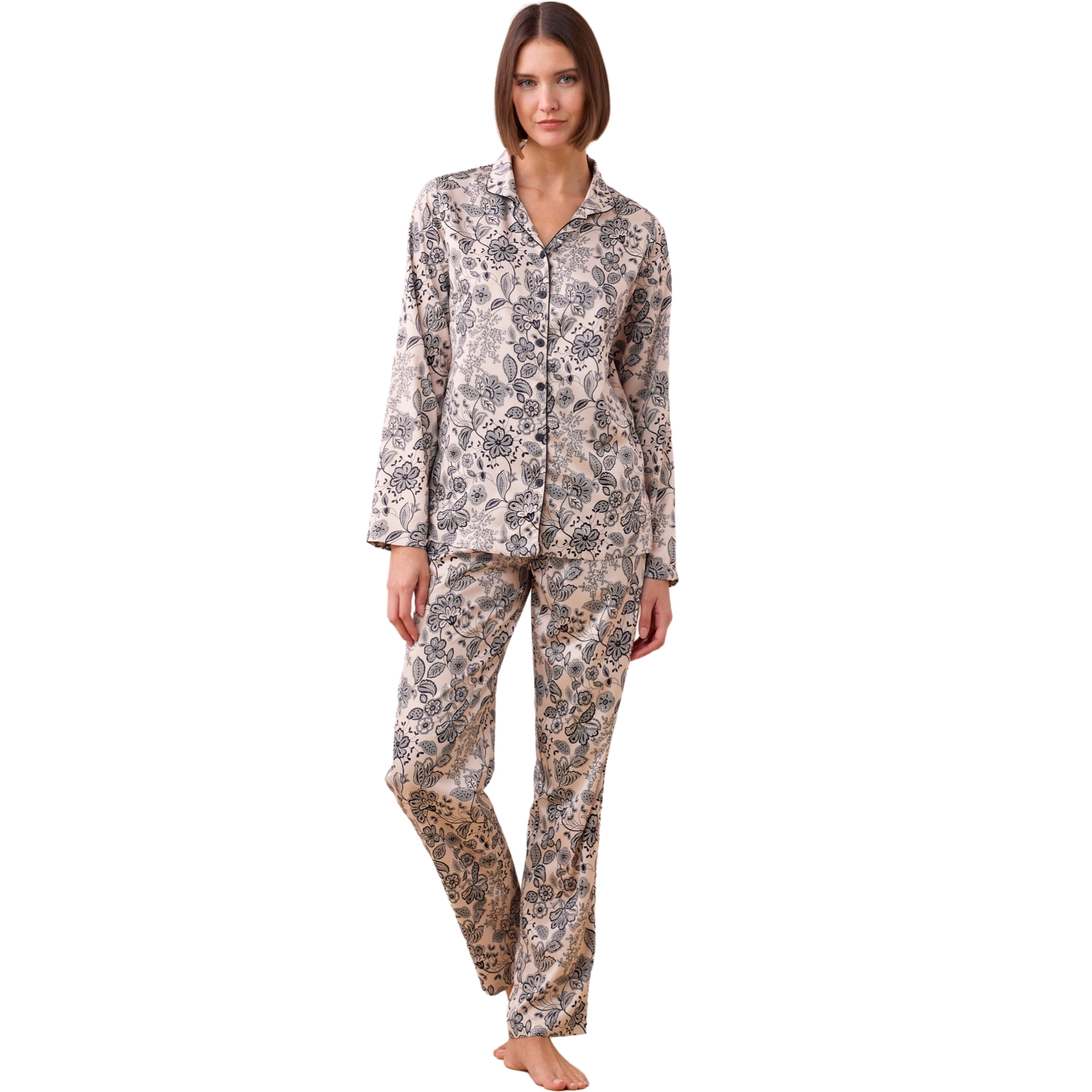 Pigiama donna in raso articolo poule. Noidinotte