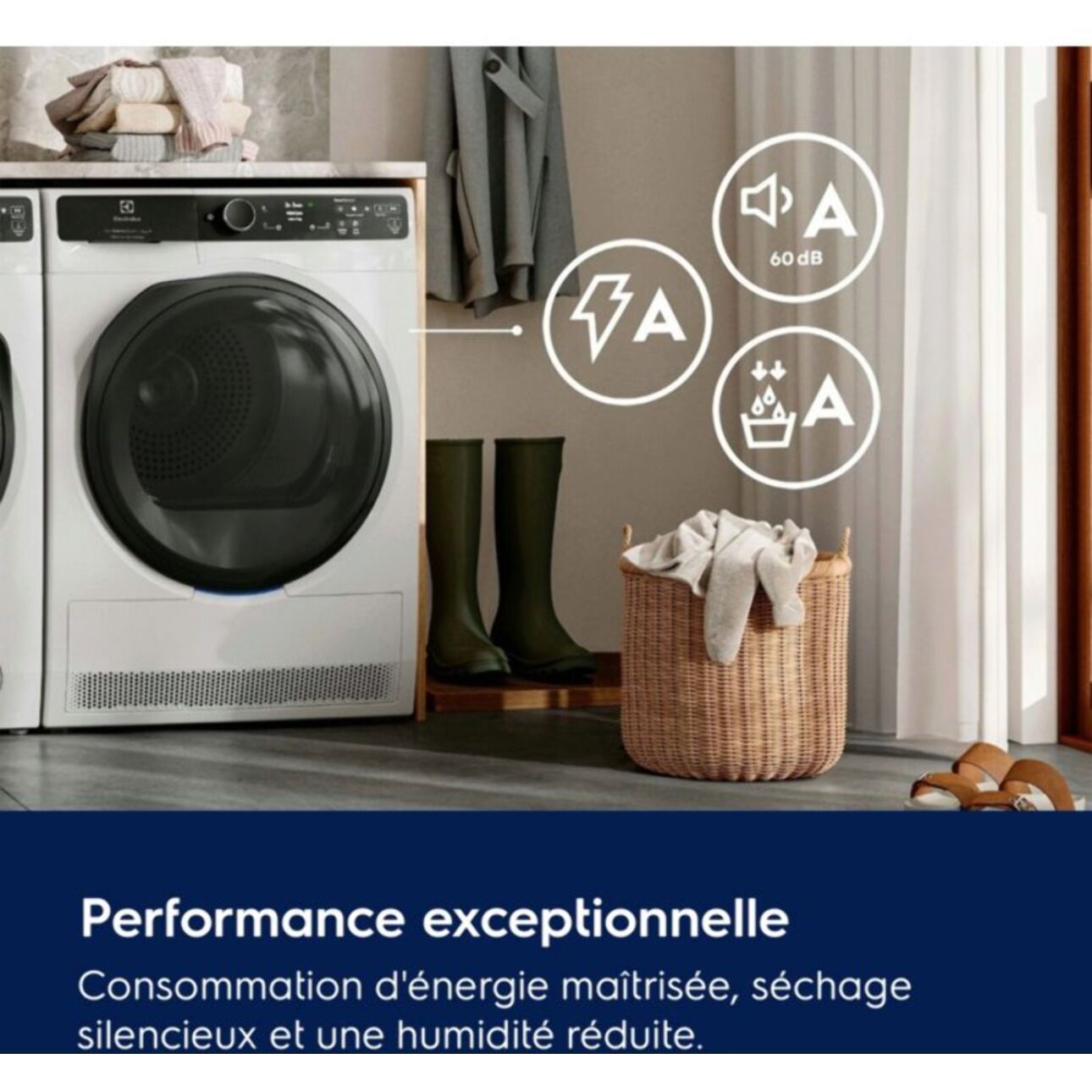 Sèche linge pompe à chaleur ELECTROLUX EW9HI783FC