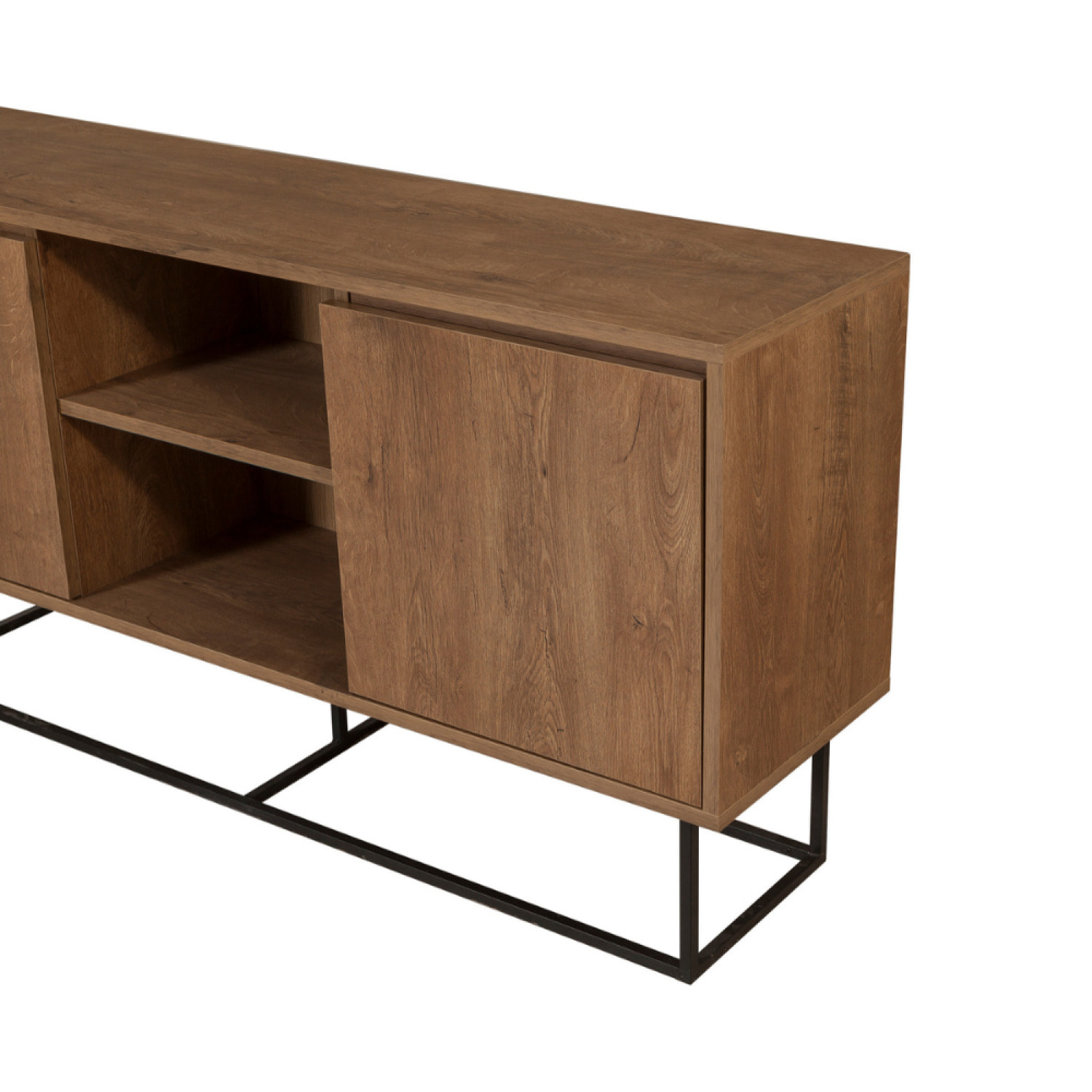 NAIROBI - Buffet 2 portes 6 espaces de rangement 140 cm