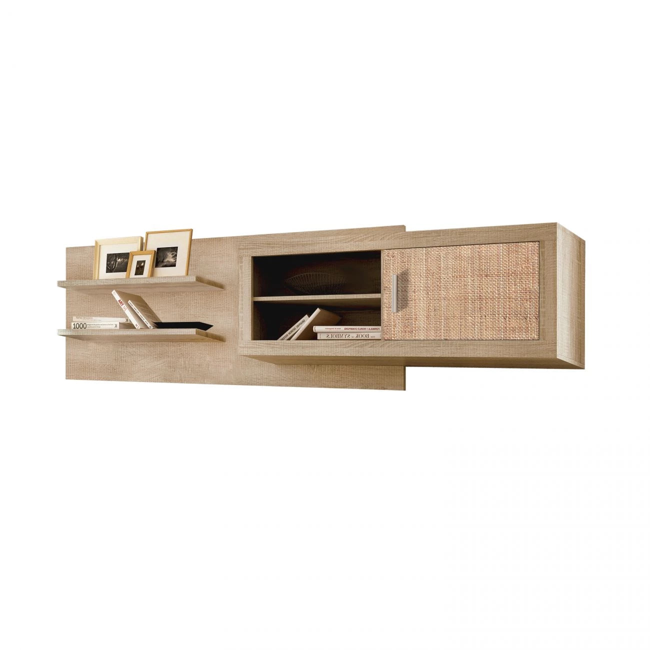 Módulo alto Nuka 1 puerta con respaldo Tofe - Textil