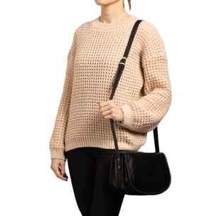 Borsa a tracolla  da donna In Vera pelle Made in Italy 24x17x11 cm