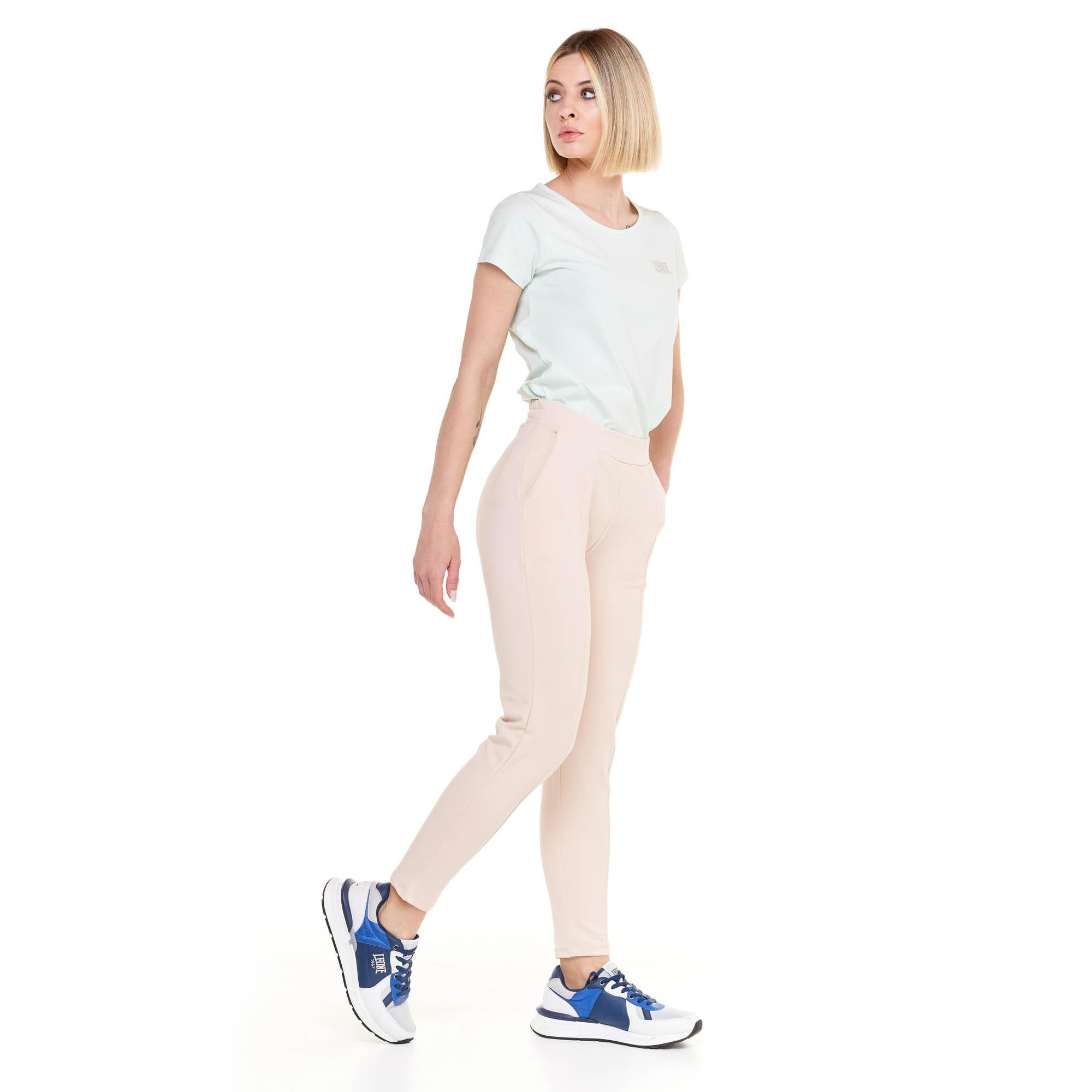 Pantalone dritto donna in felpa Training