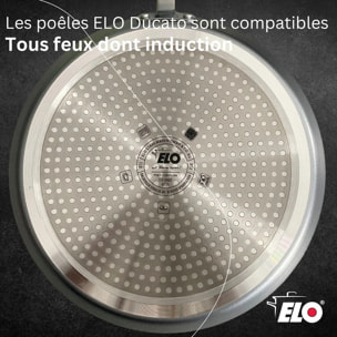 Set de 1 poêle de cuisson 26 cm en aluminium avec 2 ustensiles de cuisine sans PFAS Elo Ducato