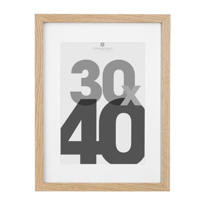 Cadre photo bois "Eva" bois 30x40cm