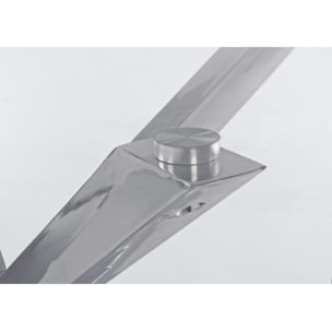 TAVOLO MAY RETTANGOLARE GAMBA ACCIAIO 160X90 cm