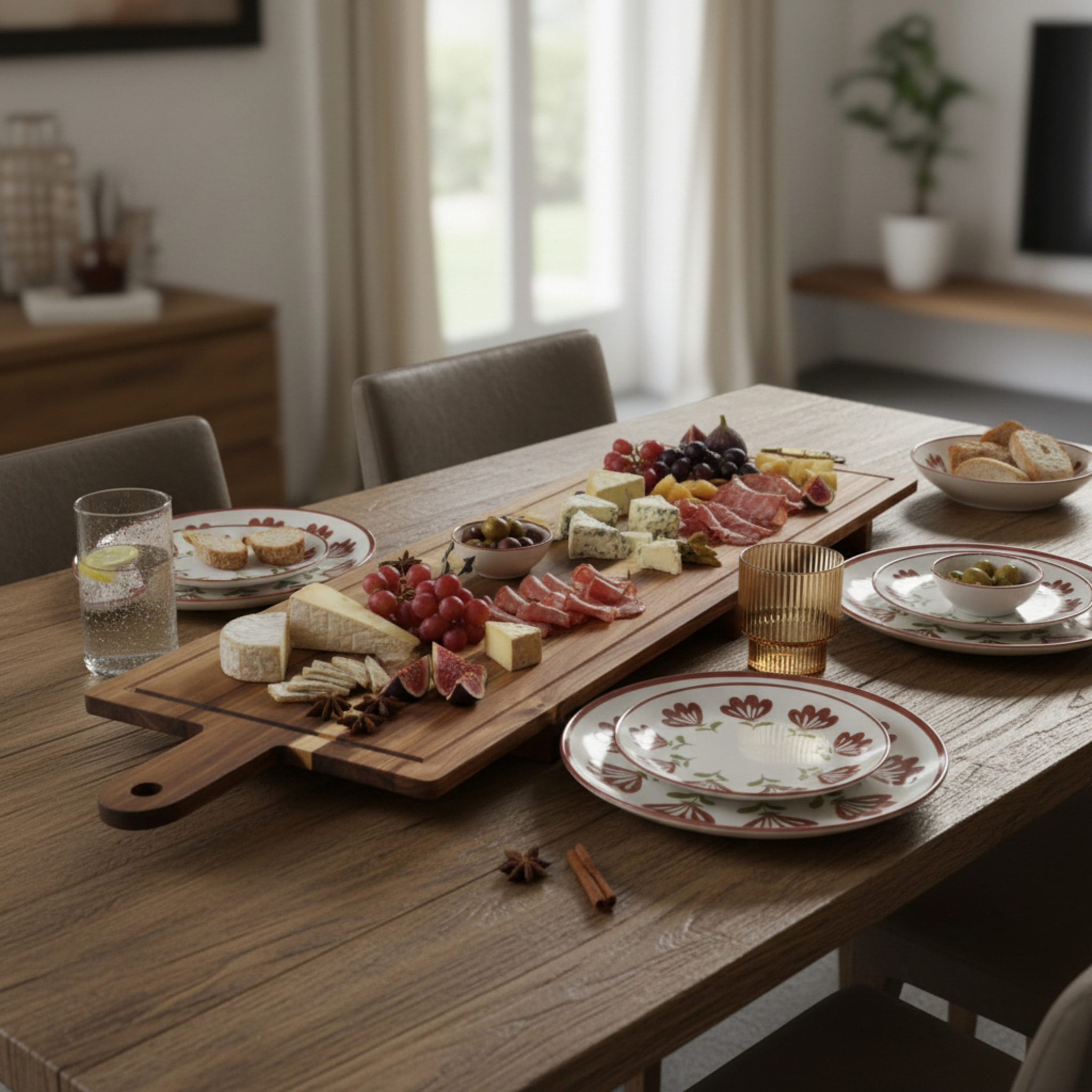 Planche Présentation Sur Pieds - HOME DECO FACTORY - Marron - 100 x 30 cm