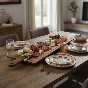 Planche Présentation Sur Pieds - HOME DECO FACTORY - Marron - 100 x 30 cm