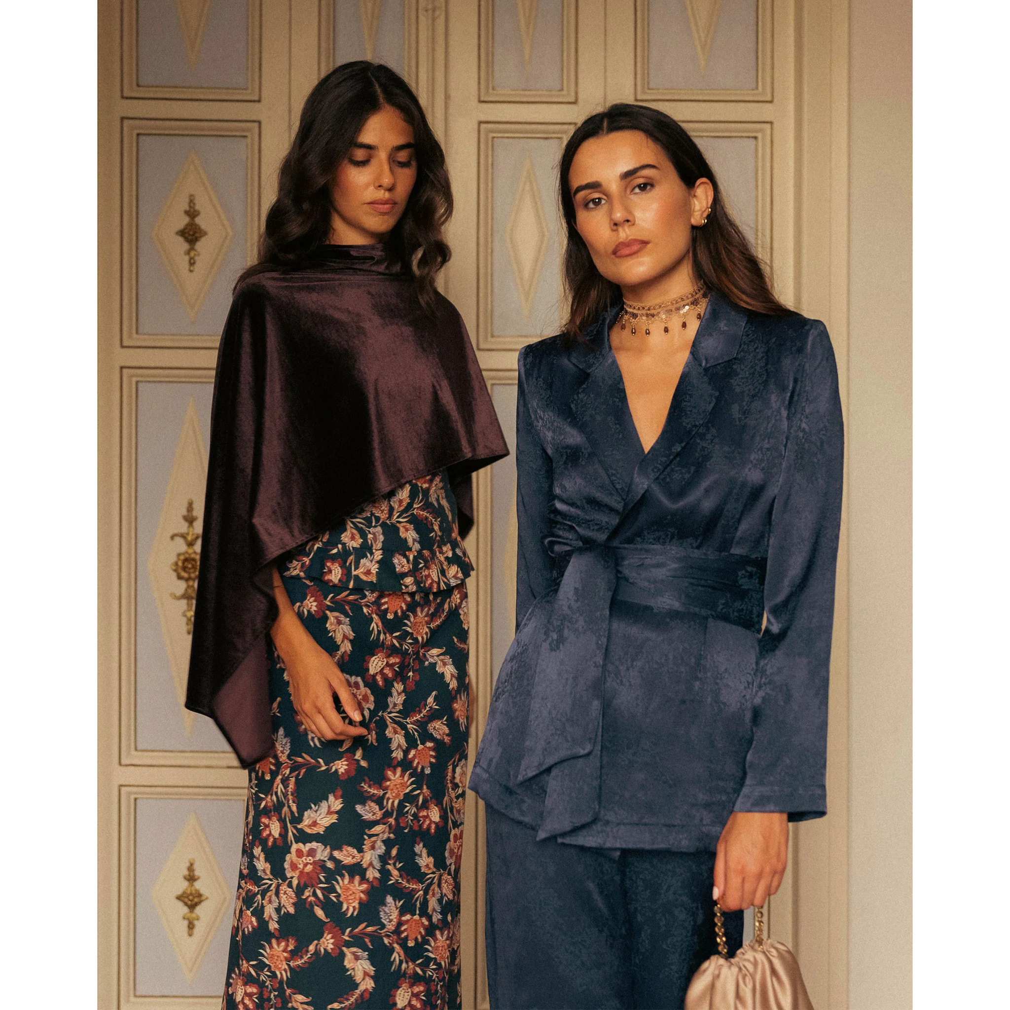 Blazer de traje de mujer con fajín