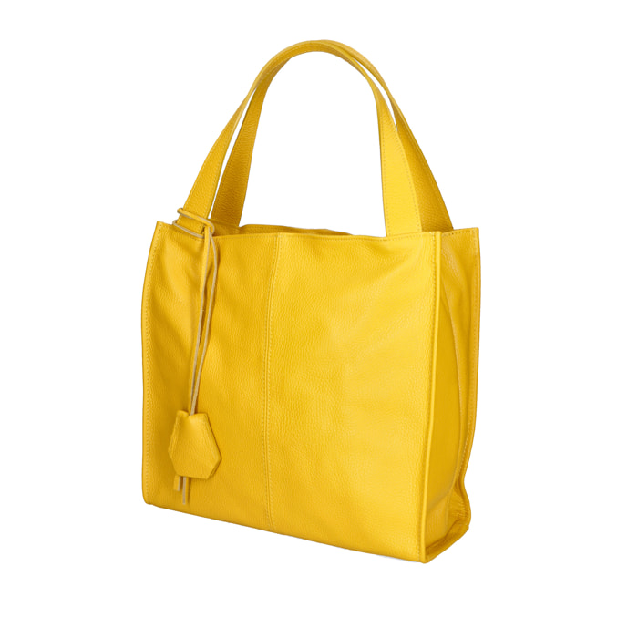 Borsa a spalla  da donna In Vera pelle Made in Italy 34x32x11 cm