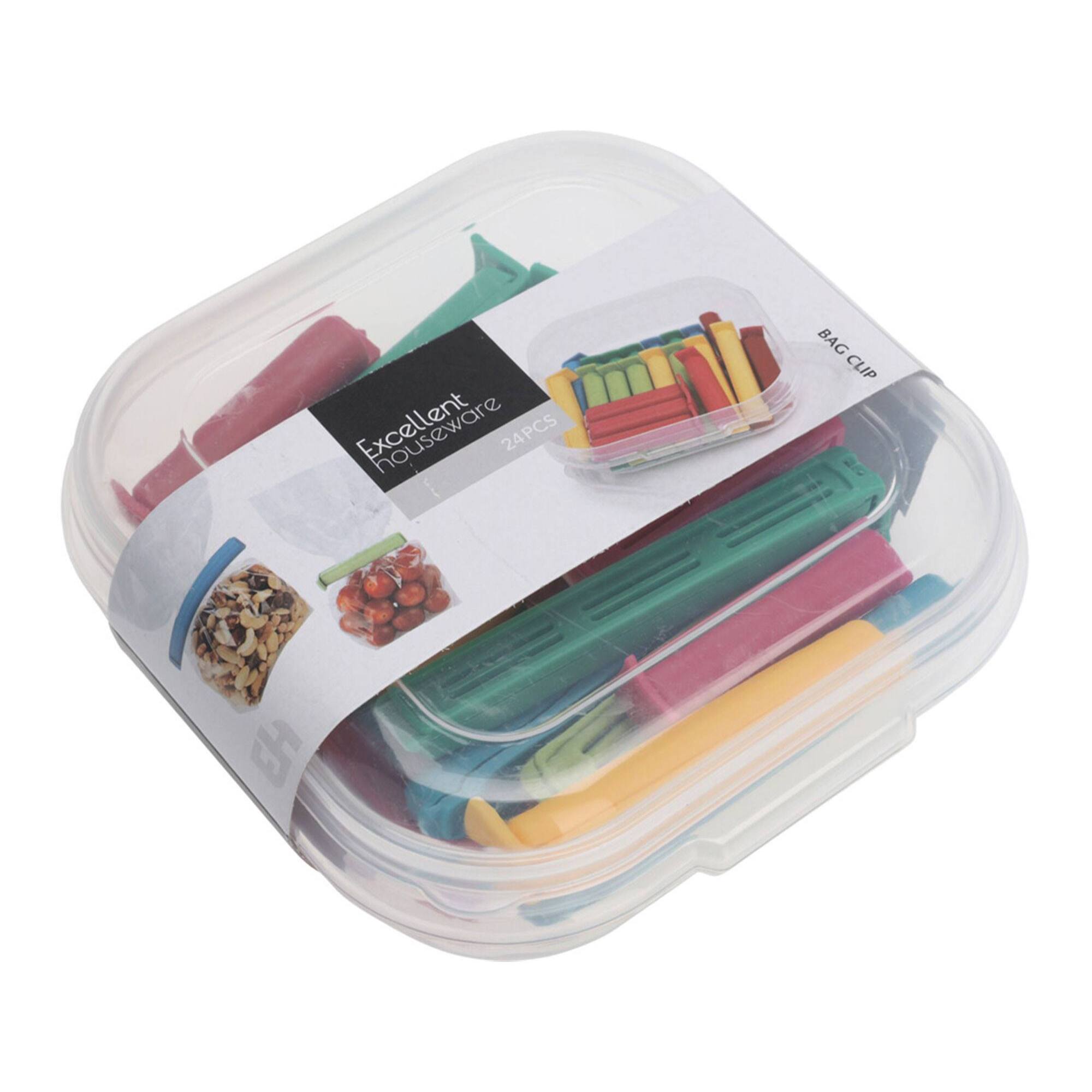 juego de 24 clips para bolsas