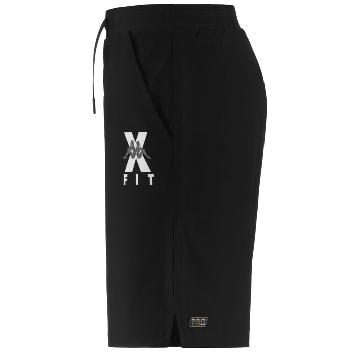 Pantaloni Corti Kappa Uomo Kombat Wkt Egameno Nero