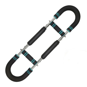 Entrenador de brazos de acero de precisión, con resistencia ajustable 20-40kg, mangos antideslizantes y doble resorte en U.