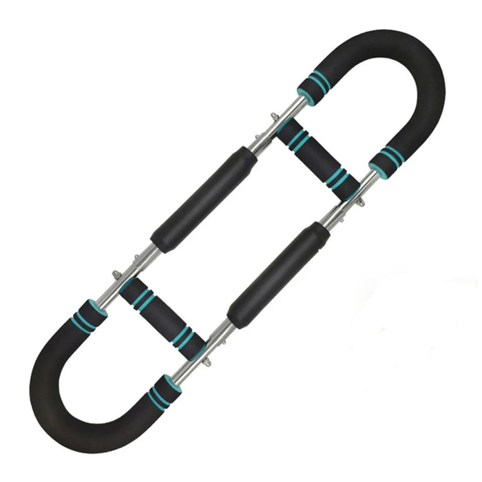 Entrenador de brazos de acero de precisión, con resistencia ajustable 20-40kg, mangos antideslizantes y doble resorte en U.