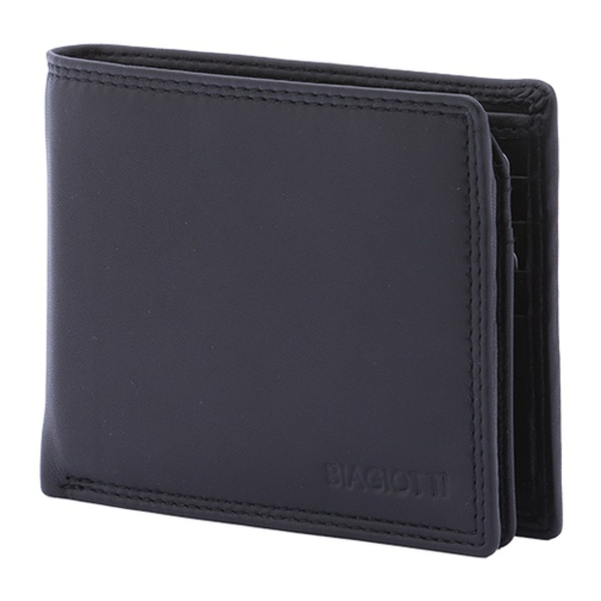 Portafoglio uomo in vera pelle - Modello Cavalier - Casual - 9.5 x 12.5 x 2.5 cm