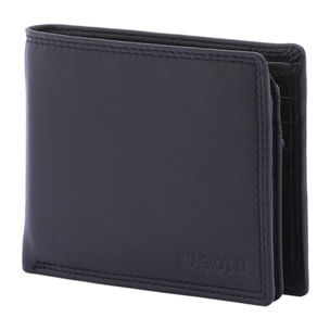 Portafoglio uomo in vera pelle - Modello Cavalier - Casual - 9.5 x 12.5 x 2.5 cm